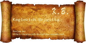 Keglevich Brigitta névjegykártya